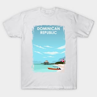 Dominican Republic Travel Poster T-Shirt